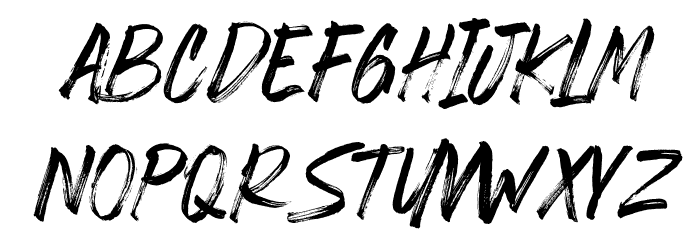 Hardbeat Font LOWERCASE