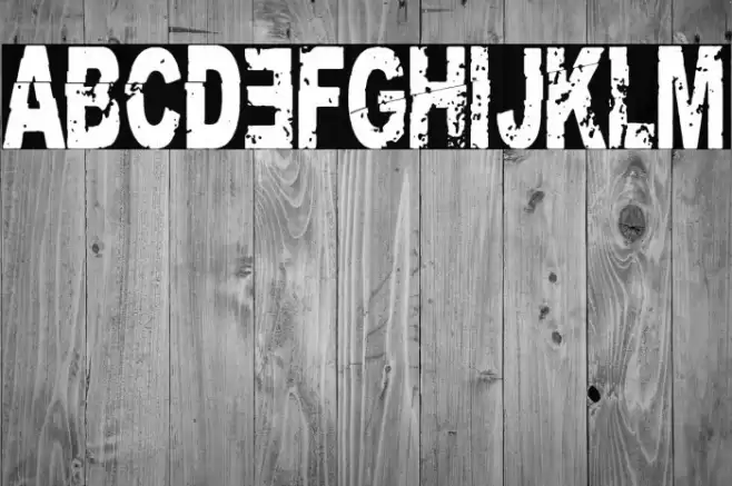 Hardcore Imperial 字体 examples