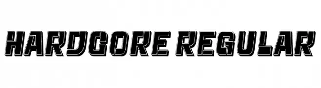 Hardcore Regular  Frei Schriftart Herunterladen