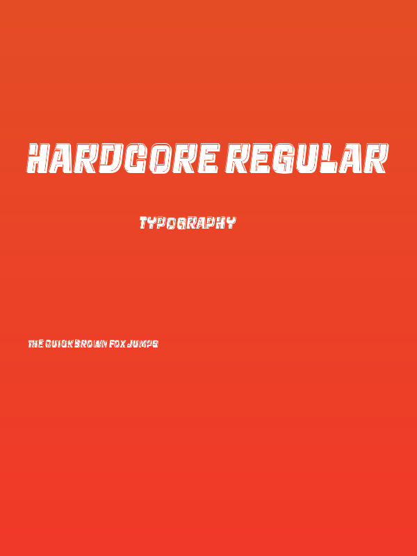 Hardcore Regular Poster