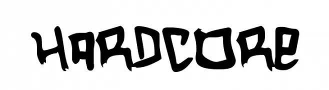 Hardcore  नि: शुल्क फ़ॉन्ट्स डाउनलोड