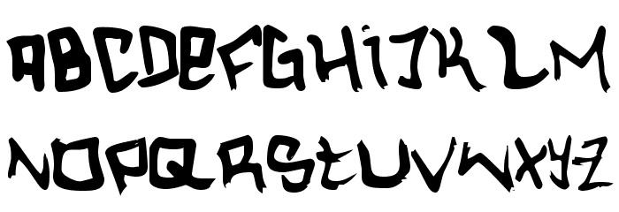 Hardcore Шрифта строчной