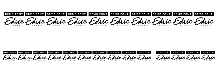 Hardenburg Demo Bold Font OTHER CHARS