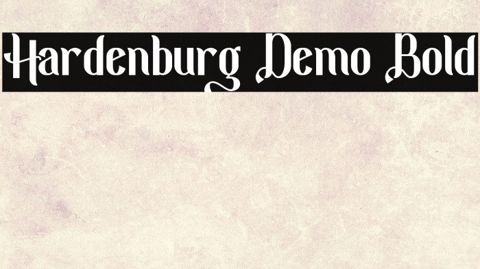 Hardenburg Demo Bold Example 2