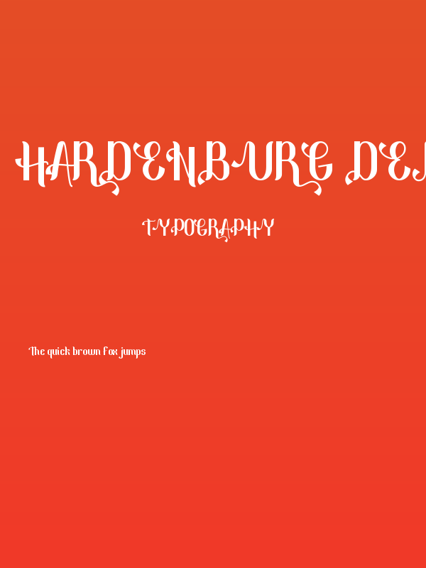 Hardenburg Demo Bold Poster