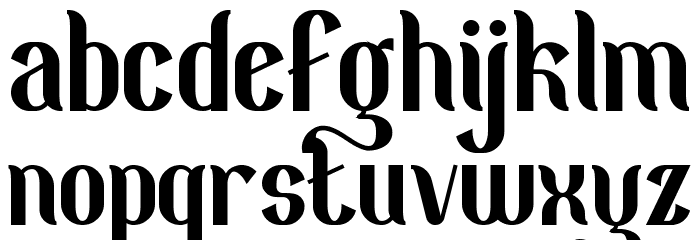 Hardenburg Demo Bold Font LOWERCASE