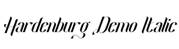 Hardenburg Demo Italic  font caratteri gratis