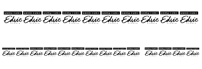 Hardenburg Demo Italic Font OTHER CHARS