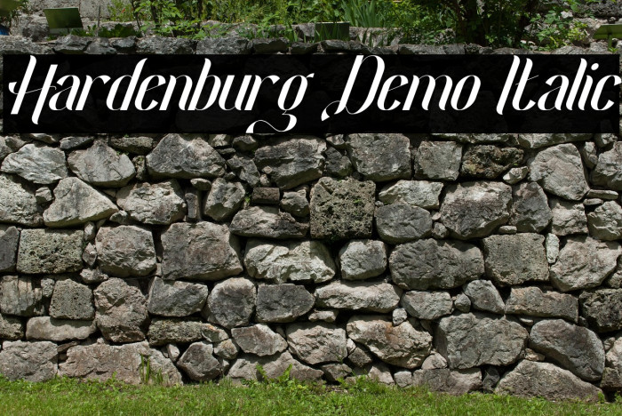 Hardenburg Demo Italic Example 1