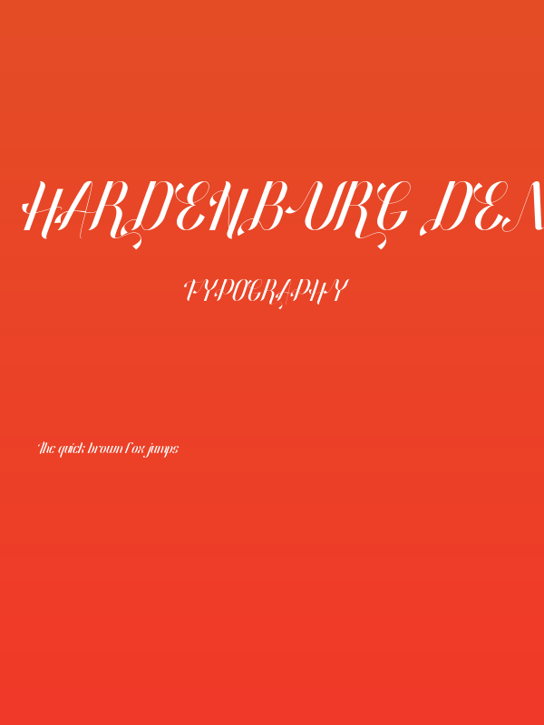 Hardenburg Demo Italic Poster