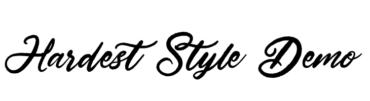 Hardest Style Demo Schriftart
