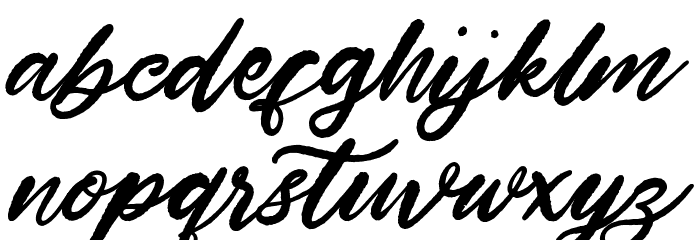 Hardest Style Demo Font LOWERCASE
