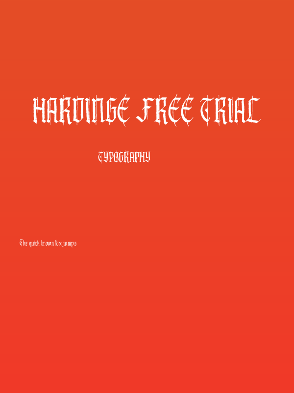 Hardinge Free Trial Poster