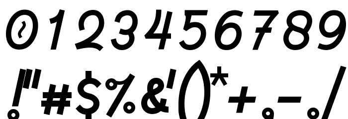 Hardino Font OTHER CHARS