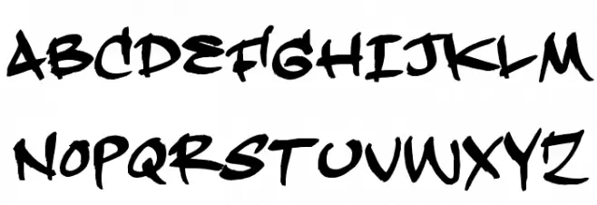 Hardkaze Schriftart Groß