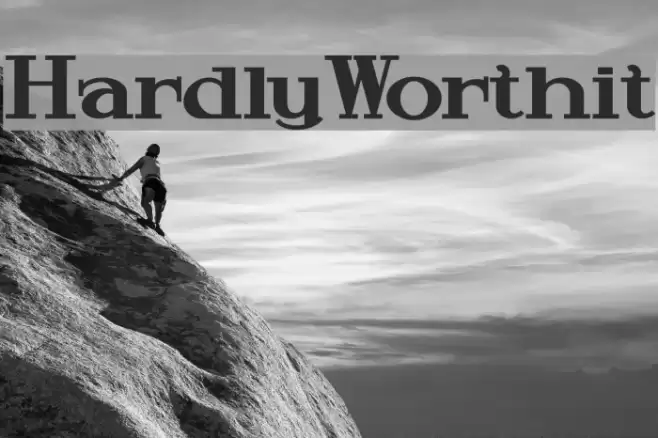 HardlyWorthit Caratteri examples