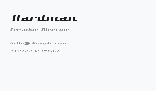 Hardman Business Card