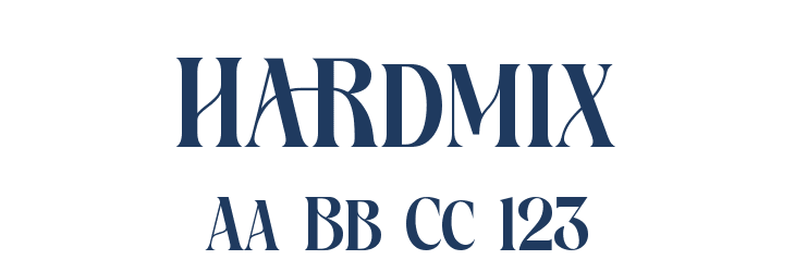 Hardmix Font Preview