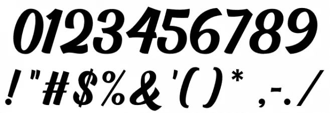 Hardome Font OTHER CHARS