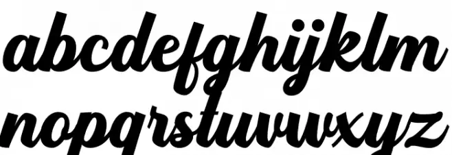 Hardome Font LOWERCASE