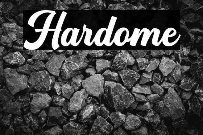Hardome Font examples