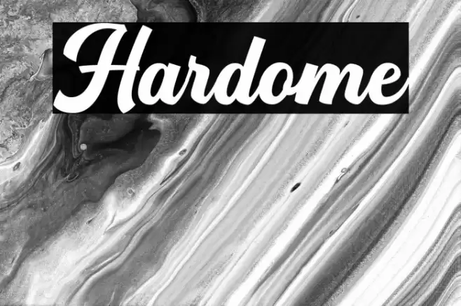 Hardome Font examples