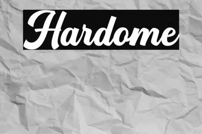 Hardome Font examples
