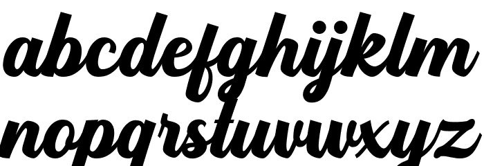 Hardome Font LOWERCASE