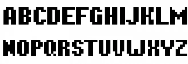 Hardpixel Fonte MAIÚSCULAS