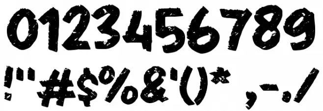 Hardscape Font OTHER CHARS