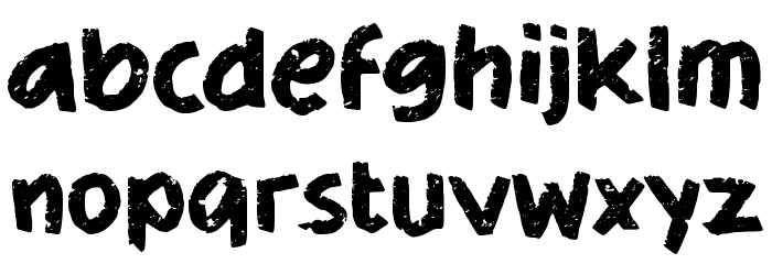 Hardscape Font LOWERCASE