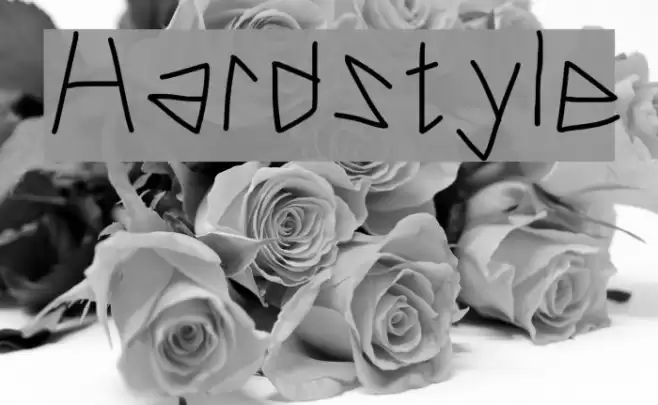 Hardstyle Font examples