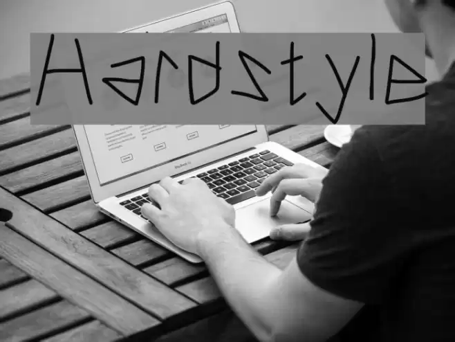 Hardstyle Font examples