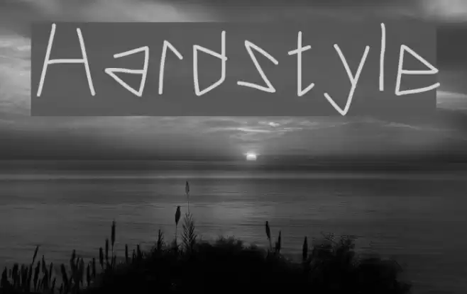Hardstyle Font examples