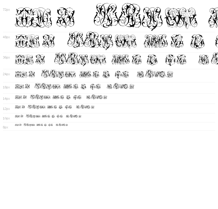 HardtoReadMonogramsTwo Waterfall