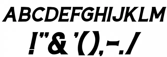 Hardtown DEMO Bold Italic Font OTHER CHARS