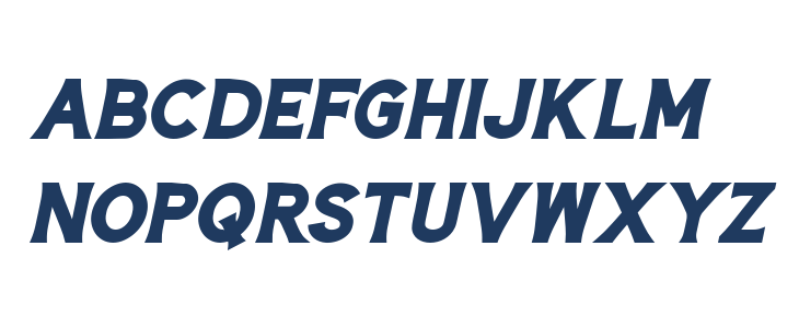 Hardtown DEMO Bold Italic Lowercase