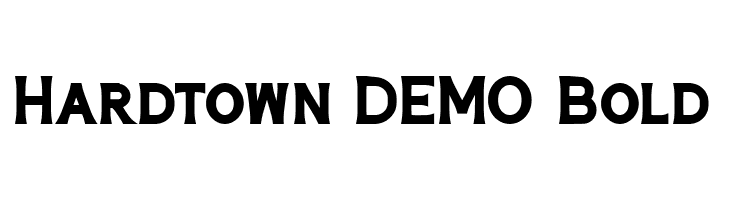 Hardtown DEMO Bold  font caratteri gratis