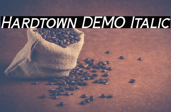 Hardtown DEMO Italic Example 1