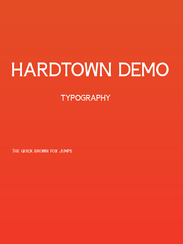 Hardtown DEMO Poster
