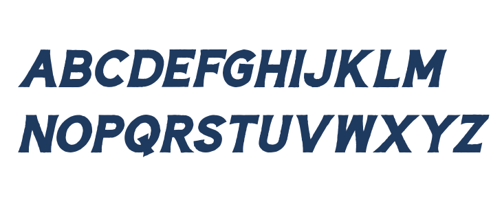 Hardtown Rust DEMO Bold Italic Lowercase