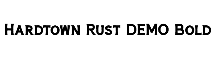 Hardtown Rust DEMO Bold  font caratteri gratis