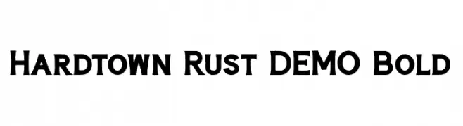 Hardtown Rust DEMO Bold  les polices de caractères gratuit tlcharger