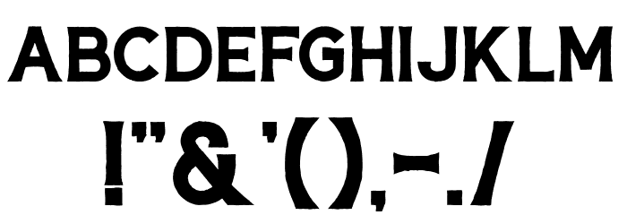 Hardtown Rust DEMO Bold Font OTHER CHARS