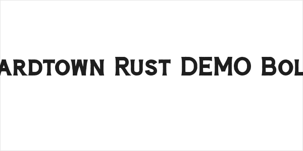 Hardtown Rust DEMO Bold Logo