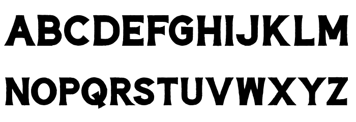 Hardtown Rust DEMO Bold Font LOWERCASE
