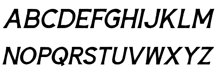 Hardtown Rust DEMO Italic Font LOWERCASE