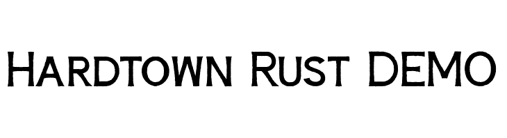 Hardtown Rust DEMO  font caratteri gratis