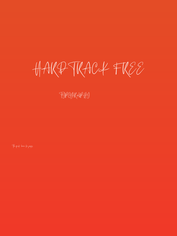 Hardtrack Free Poster