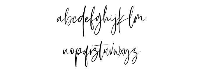 Hardtrack Free Font LOWERCASE